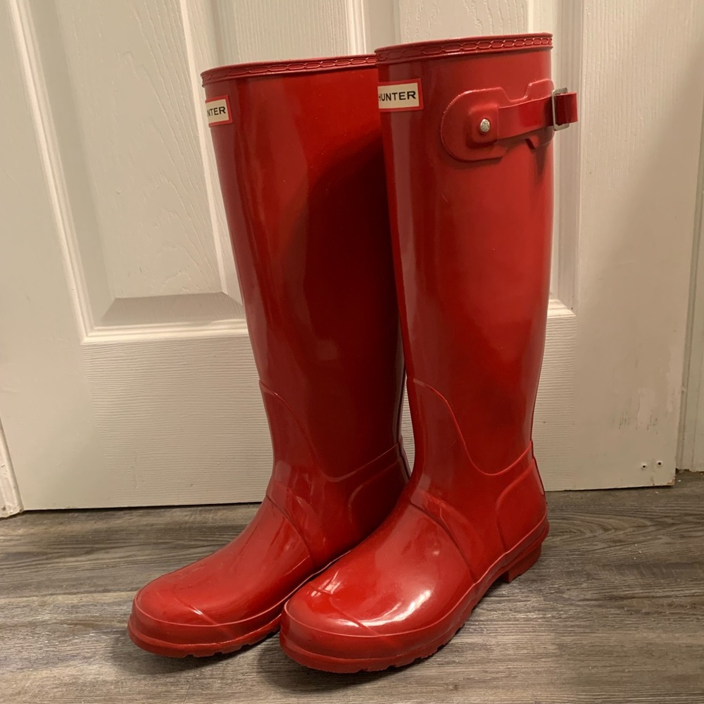 Red Hunter Rain Boots